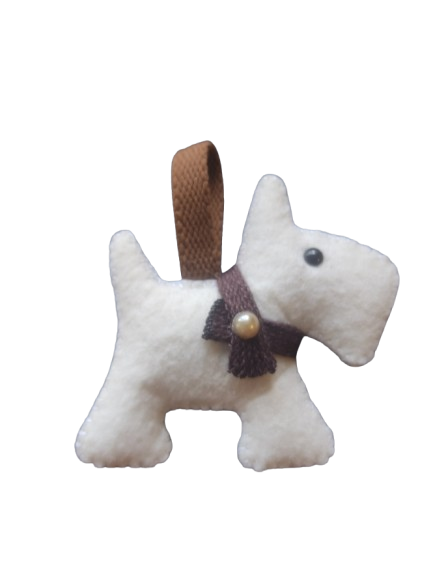 Cão Terrier em Feltro