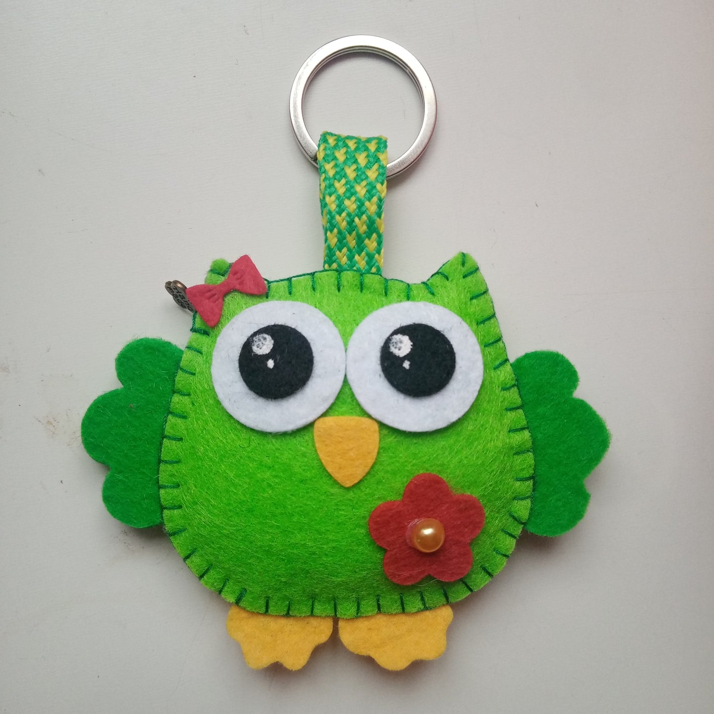 Chaveiro de Coruja em Feltro