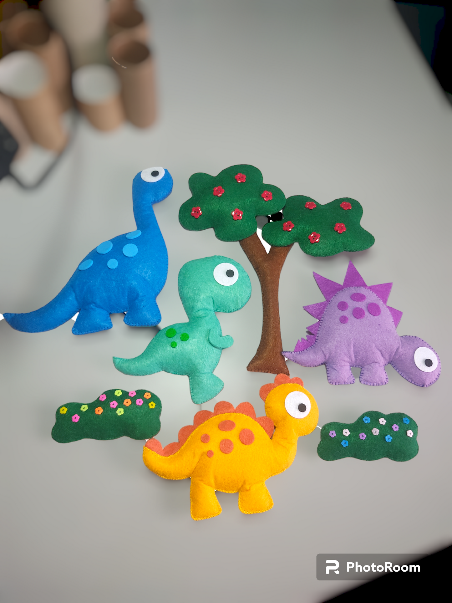 Dinossauros de Feltro